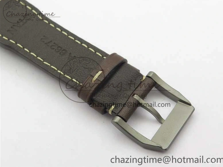 MIROTIME 0323 Mark XVIII IW327006 Titanium V7F 1:1 Best Edition Black Dial on Brown Leather Strap A Attractive 7080